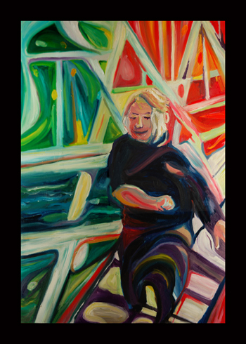 Song of Joy an abstract expressionisit figurative painting by D. Loren Champlin